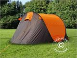 Campingtält pop-up, FlashTents®, 2 personer, Small, Orange/Mörkgrå, BARA 1 ST. KVAR