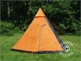 Tenda da campeggio Teepee, TentZing®, 4 persone, Arancio/Grigio