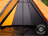 Campingzelt Teepee, TentZing®, 4 Personen, Orange/Dunkelgrau
