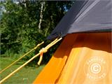 Campingtält Teepee, TentZing®, 4 personer, Orange/Mörkgrå