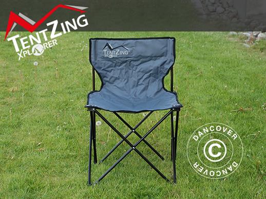 Camping chair, foldable, TentZing®, Grey, ONLY 1 PC. LEFT