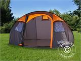 Campingtält pop-up, FlashTents®, 4 personer, Medium, Orange/Mörkgrå