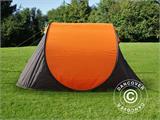 Tenda da campeggio pop up, FlashTents®, 4 persone, Medium, Arancione/Grigio Scuro