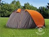 Campingtält pop-up, FlashTents®, 4 personer, Medium, Orange/Mörkgrå