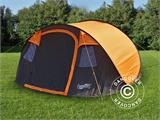 Campingtält pop-up, FlashTents®, 4 personer, Medium, Orange/Mörkgrå