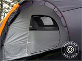 Campingtält, TentZing® Tunnel, 4 personer, Orange/Mörkgrå