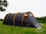 Campingtält, TentZing® Tunnel, 4 personer, Orange/Mörkgrå