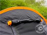 Campingzelt, TentZing® Tunnel, 4 Personen, orange/dunkelgrau