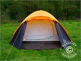 Campingtält, TentZing® Igloo, 4 personer, Orange/Mörkgrå
