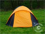 Camping tent, TentZing® Igloo, 4 persons, Orange/Dark Grey
