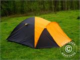 Kampeertent, TentZing® Igloo, 4 personen, Oranje/Donkergrijs