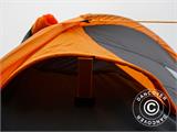 Camping tent, TentZing® Tunnel, 4 persons, Orange/Dark Grey
