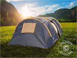 Campingzelt, TentZing® Tunnel, 6 Personen, orange/dunkelgrau