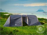 Campingtält, TentZing® Tunnel, 6 personer, Orange/Mörkgrå