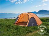 Tente de camping autoportante, Flashtents®, 4 personnes, Medium PT-2, Orange/Gris foncé RESTE SEULEMENT 1 PC