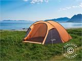 Tente de camping autoportante, Flashtents®, 4 personnes, Medium PT-2, Orange/Gris foncé RESTE SEULEMENT 1 PC