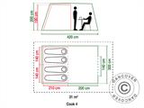Campingtält, Coleman Cook 4, 4 pers.