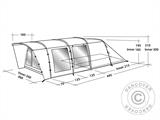 Campingtelt Easy Camp, Palmdale 600, 6 personer, Grå