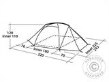 Camping tent, Easy Camp, Equinox 300, 3 persons, Orange