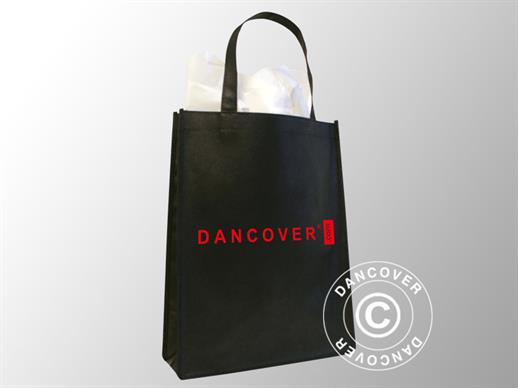 Tote bag w/print, non-woven, 31x10x40 cm, 300 pcs, Black