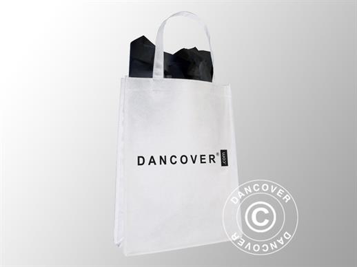 Tote bag w/print, non-woven, 31x10x40 cm, 300 pcs, White