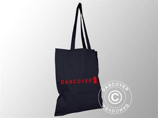 Tote bag w/print, eco-friendly cotton, 38x42 cm, 200 pcs, Black