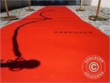 Raudono kilimo rulonas su spauda, 2,4x12m