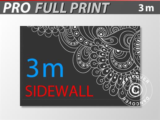 Zijwand met print 3m voor FleXtents PRO