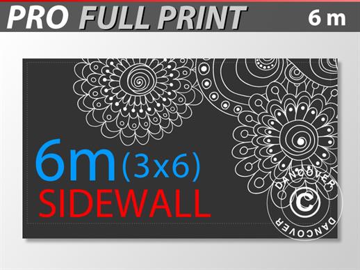 Sidevæg med fuld print 6m til FleXtents PRO 3x6m