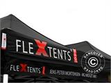FleXtents® Snabbtältsbanderoll med tryck, 3x0,2m