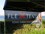 FleXtents® Snabbtältsbanderoll med tryck, 3x1m