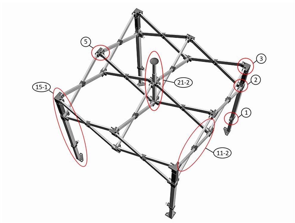 Quick-up telt FleXtents Basic v.3, 4x4m Hvit