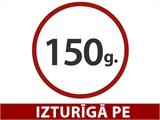 Žogu segums 1,76x3,41m, PE 150g/m², Melns