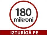 Tuneļveida Siltumnīca 3x8x2m, 24m², Caurspīdīga
