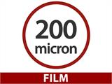 Film pour serre 200Mic, 10x10m, Transparent