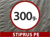 Sandėliavimo palapinė PRO 4x8x2,5x3,6m, PE, Pilka