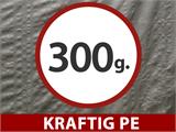 Lagertelt PRO 5x10x2x3,39m, PE, Grå