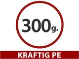 Oppbevaringstelt PRO 2x3x2m PE, med underlag, Grønn/Grå