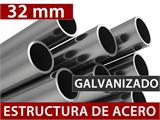 Carpa de almacenamiento PRO 2,4x6x2,34m PVC, Verde