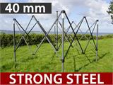 Steel frame for pop up gazebo FleXtents Steel 4x8 m, 6 legs, 40 mm