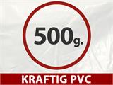 Partytelt Exclusive 6x12m PVC, "Arched", Hvid