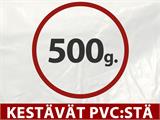 Juhlateltta Exclusive 6x12m PVC, Harma/Valkoinen