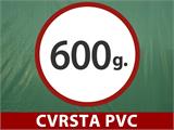 Cerada 5x7m, PVC 600g/m², Zelena, Teško zapaljive