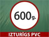 Pārklājs 5x7m, PVC 600g/m² Zaļš, Liesmu slāpējošs
