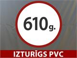Mājlopu novietne Kopņu 6x6x3,7m, PVC, Zaļa