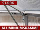 Drivhus polycarbonat 4,6m², Palram/Canopia, 1,85x2,47x2,08m, Grå