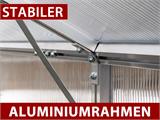 Gewächshaus Polycarbonat 4,6m², Palram/Canopia, 1,85x2,47x2,08m, Grau