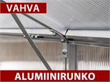 Kasvihuone polykarbonaatti 4,6m², Palram/Canopia, 1,85x2,47x2,08m, Harmaa