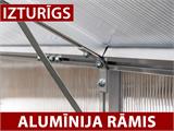 Siltumnīca, polikarbonāts 4,6m², Palram/Canopia, 1,85x2,47x2,08m, Pelēka