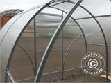 Greenhouse polycarbonate TITAN Arch 90, 24 m², 3x8 m, Silver